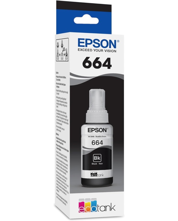 Bouteille D'encre Original EPSON T6641 Noir||Le Guide