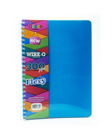 Cahier 300 pages wireo 17x22 - Oscar