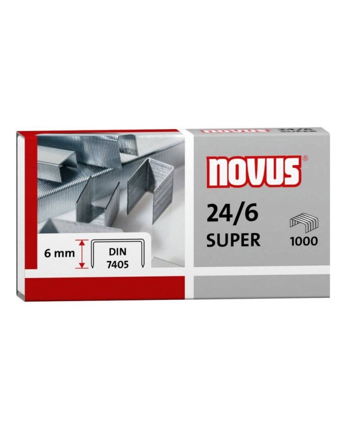 Agrafes Novus 24/6 PQ/1000|4009729008195|Le Guide