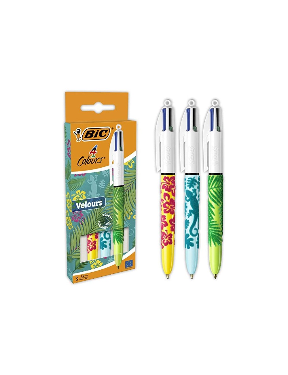 Stylo à bille 4 Couleurs BIC Velvet|3086123542532|Le Guide