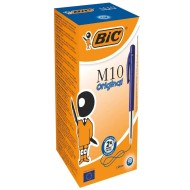 Pack de 50 Stylos à bille M10 Bic - Bleu|3086121901256|Le Guide