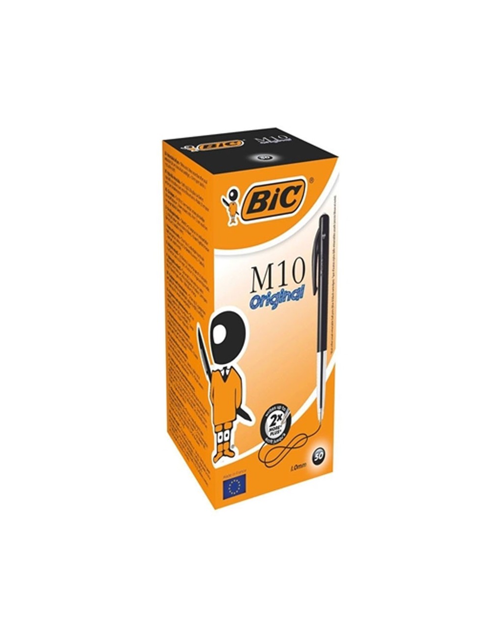 Pack de 50 Stylos à bille M10 Bic - Noir||Le Guide