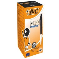 Pack de 50 Stylos à bille M10 Bic - Noir||Le Guide