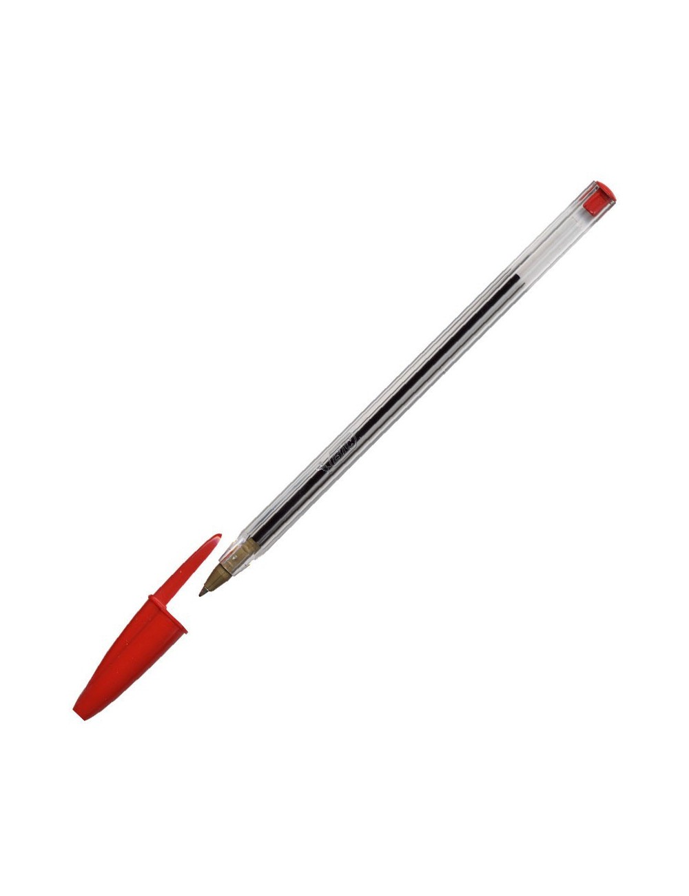 Stylo à bille cristal medium Bic - Rouge||Le Guide