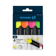 Pochette 4 Surligneurs Fluo Job 150 Schneider|4004675154255|Le Guide